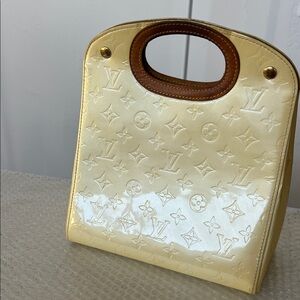 Louis Vuitton Maple Drive Vernis Handbag with Rare Oval Handles